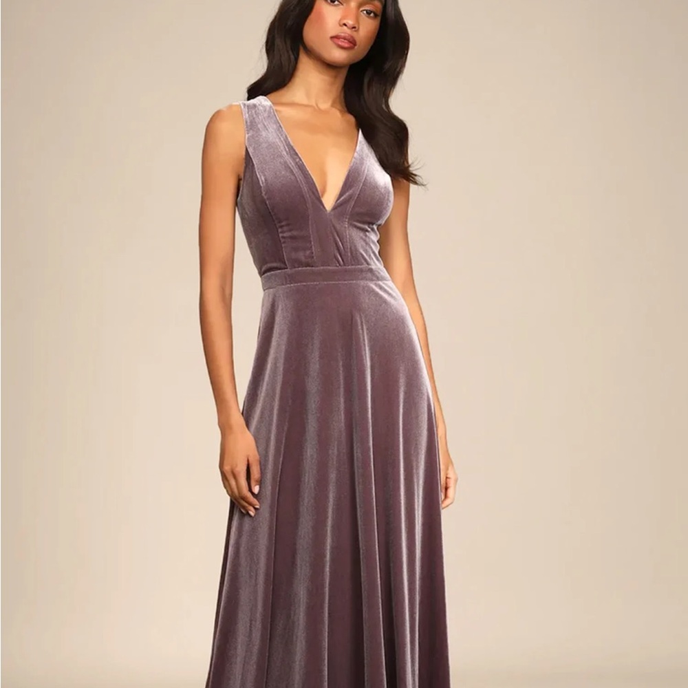 Lulu's Mauve Maxi Dress